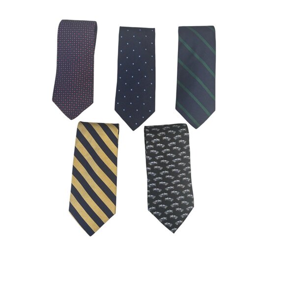 Brooks Brothers Other - Lot of 5 Brooks Brothers Men’s Ties – 100% Silk, Made in USA, Assorted Patterns